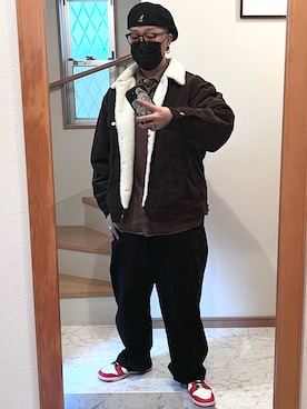 「アイテム（アンダーウェア）」を使った、jokerさん（メンズ・170cm）の冬コーディネート