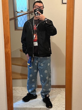 「SBG（エスビー）のSBG 喜平チェーンネックレス（ネックレス）」を使った、jokerさん（メンズ・170cm）の春コーディネート