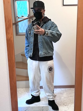 「GAP（ギャップ）のアイテム（トップス）」を使った、jokerさん（メンズ・170cm）の冬コーディネート