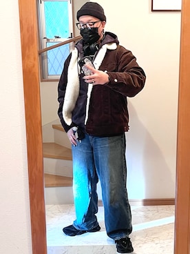 「GAP（ギャップ）のアイテム（トップス）」を使った、jokerさん（メンズ・170cm）の冬コーディネート