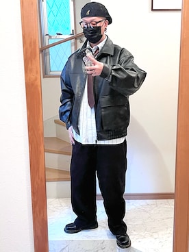 「アイテム（アンダーウェア）」を使った、jokerさん（メンズ・170cm）の冬コーディネート