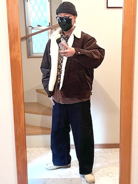 「アイテム（アンダーウェア）」を使った、jokerさん（メンズ・170cm）の冬コーディネート