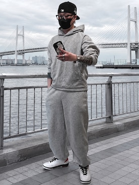「NIKE（ナイキ）のAir Jordan2 OG "Chicago" (2022)（スニーカー、ホワイト系）」を使った、jokerさん（メンズ・170cm）の春コーディネート