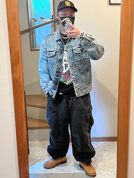 「GUコーデ」｜「アイテム（スウェット）」を使った、jokerさん（メンズ・170cm）の冬コーディネート
