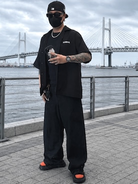 「HIPSHOP（ヒップショップ）のアイテム」を使った、jokerさん（メンズ・170cm）の夏コーディネート