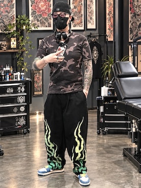 「NIKE（ナイキ）のAIR JORDAN 1 LOW SE "Tokyo 96"（スニーカー、ブルー系）」を使った、jokerさん（メンズ・170cm）の秋コーディネート