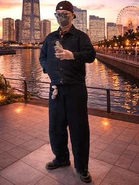 「Dr. Martens（ドクターマーチン）のDr. Martens/ドクターマーチン 1460 8 ホールブーツ 10072004（ブーツ、ブラック系）」を使った、jokerさん（メンズ・170cm）の春コーディネート