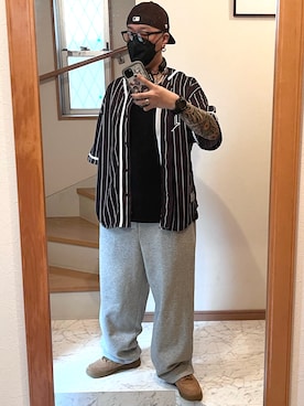 「アイテム（アンダーウェア）」を使った、jokerさん（メンズ・170cm）の夏コーディネート