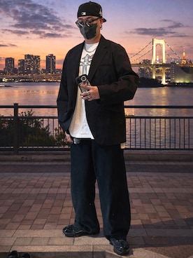 「GALFY（ガルフィー）のアイテム」を使った、jokerさん（メンズ・170cm）の春コーディネート