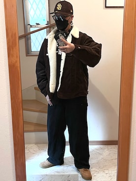 「アイテム（アンダーウェア）」を使った、jokerさん（メンズ・170cm）の冬コーディネート