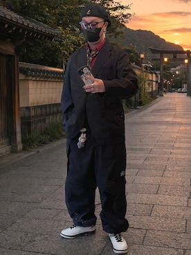 「KANGOL（カンゴール）のアイテム（帽子）」を使った、jokerさん（メンズ・170cm）の春コーディネート