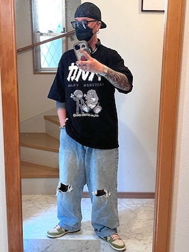 「アイテム（アンダーウェア）」を使った、jokerさん（メンズ・170cm）の夏コーディネート