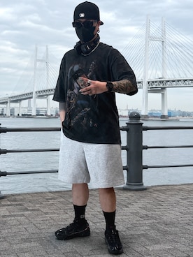 「HIPSHOP（ヒップショップ）のアイテム」を使った、jokerさん（メンズ・170cm）の夏コーディネート