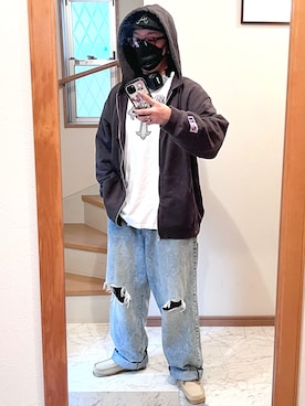 「アイテム（モカシン/デッキシューズ）」を使った、jokerさん（メンズ・170cm）の秋コーディネート