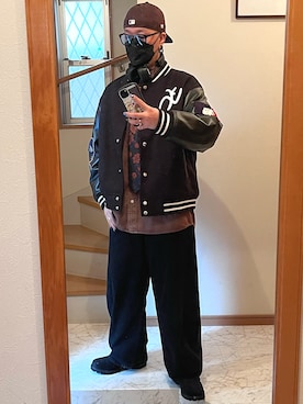 「アイテム（アンダーウェア）」を使った、jokerさん（メンズ・170cm）の冬コーディネート