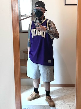 「アイテム（アンダーウェア）」を使った、jokerさん（メンズ・170cm）の夏コーディネート