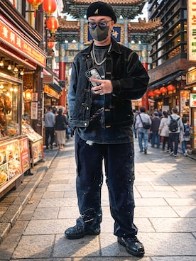 「アイテム（アンダーウェア）」を使った、jokerさん（メンズ・170cm）の冬コーディネート