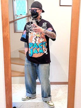 「アイテム（PC・スマホグッズ/家電）」を使った、jokerさん（メンズ・170cm）の夏コーディネート
