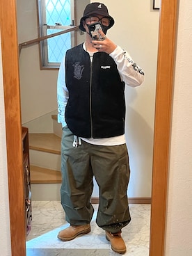 「Mark Gonzales（マーク・ゴンザレス）のアイテム」を使った、jokerさん（メンズ・170cm）の秋コーディネート