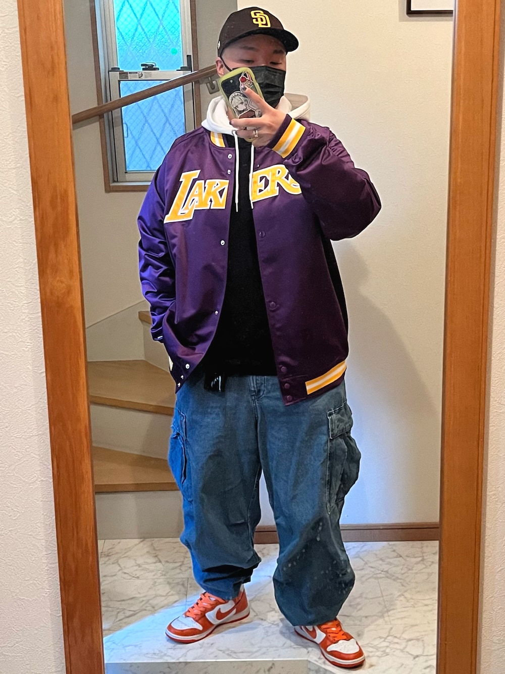 Mitchell&Ness ミッチェルアンドネス スタジャン 64 オレンジ