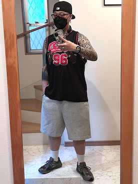 「アイテム（アンダーウェア）」を使った、jokerさん（メンズ・170cm）の夏コーディネート