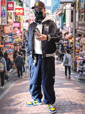 「HIPSHOP（ヒップショップ）のアイテム」を使った、jokerさん（メンズ・170cm）の春コーディネート