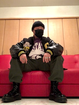 「GALFY（ガルフィー）のアイテム（ジャケット/アウター）」を使った、jokerさん（メンズ・170cm）の冬コーディネート