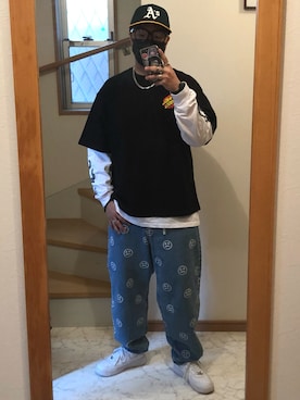「Mark Gonzales（マーク・ゴンザレス）のアイテム」を使った、jokerさん（メンズ・170cm）の夏コーディネート