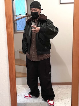 「アイテム（アンダーウェア）」を使った、jokerさん（メンズ・170cm）の冬コーディネート