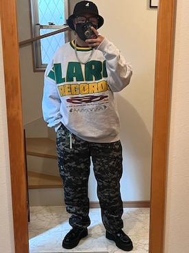 「SBG（エスビー）のSBG 喜平チェーンネックレス（ネックレス）」を使った、jokerさん（メンズ・170cm）の秋コーディネート