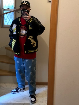 「GALFY（ガルフィー）のアイテム（ジャケット/アウター）」を使った、jokerさん（メンズ・170cm）の冬コーディネート