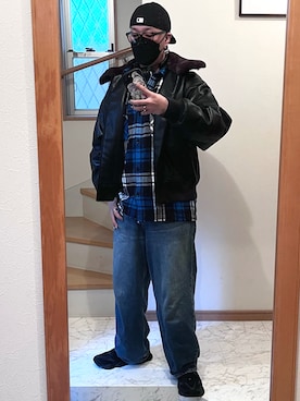 「アイテム（アンダーウェア）」を使った、jokerさん（メンズ・170cm）の冬コーディネート