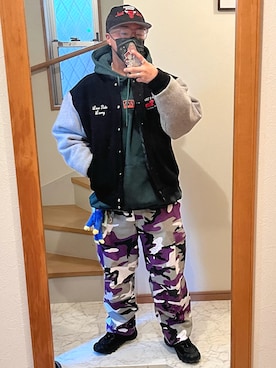 「秋服コーデ」｜「アイテム（スタジャン）」を使った、jokerさん（メンズ・170cm）の秋コーディネート