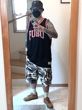 「NIKE（ナイキ）のアイテム」を使った、jokerさん（メンズ・170cm）の夏コーディネート