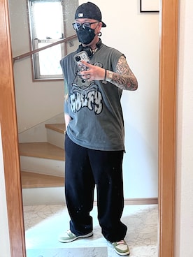 「アイテム（生活家電）」を使った、jokerさん（メンズ・170cm）の夏コーディネート