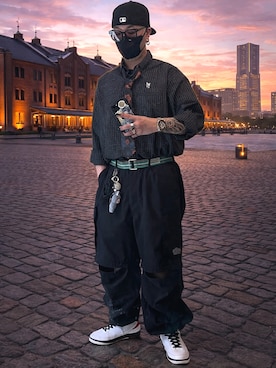 「アイテム（アンダーウェア）」を使った、jokerさん（メンズ・170cm）の春コーディネート