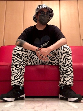 「INTER FACTORY（インターファクトリー）のアイテム（帽子）」を使った、jokerさん（メンズ・170cm）の夏コーディネート