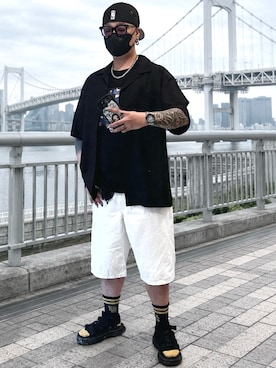 「アイテム（アンダーウェア）」を使った、jokerさん（メンズ・170cm）の夏コーディネート