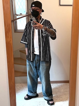 「アイテム（アンダーウェア）」を使った、jokerさん（メンズ・170cm）の夏コーディネート