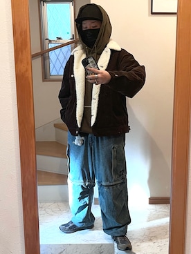 「XLARGE（エクストララージ）のアイテム」を使った、jokerさん（メンズ・170cm）の冬コーディネート