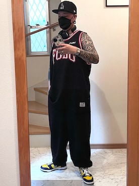 「アイテム（スウェットパンツ）」を使った、jokerさん（メンズ・170cm）の秋コーディネート