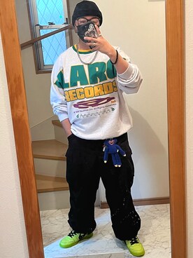 「SBG（エスビー）のSBG 喜平チェーンネックレス（ネックレス）」を使った、jokerさん（メンズ・170cm）の秋コーディネート