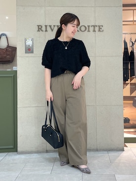 「アイテム（パンプス、グレー系）」を使った、Mihoさん（レディース・161cm）の夏コーディネート