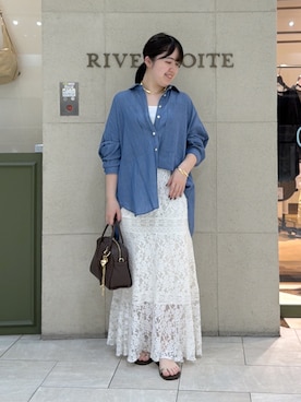 「RIVE DROITE（リヴドロワ）のアイテム」を使った、Mihoさん（レディース・161cm）の春コーディネート