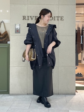 「きれいめカジュアル」｜「アイテム（その他アウター）」を使った、Mihoさん（レディース・161cm）の秋コーディネート