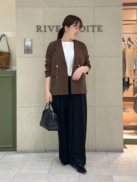 「アイテム（ネックレス）」を使った、Mihoさん（レディース・161cm）の夏コーディネート