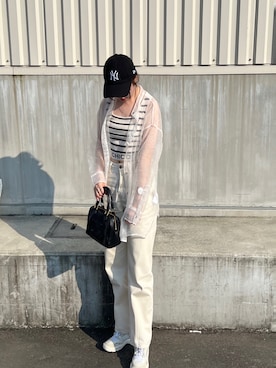 「CELINE」｜「アイテム（帽子）」を使った、yuukaさん（レディース・157cm）の夏コーディネート