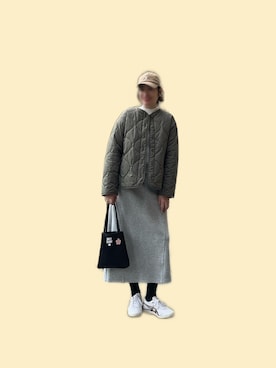 「MARY QUANT（マリークワント）のアイテム（バッグ）」を使った、Peggyさん（レディース・160cm）の春コーディネート