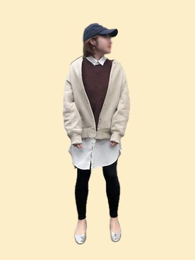 「SHIPS any（シップス エニィ）のアイテム（ジャケット/アウター）」を使った、Peggyさん（レディース・160cm）の春コーディネート