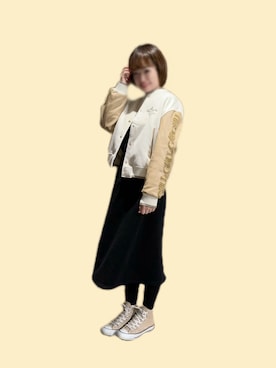 「LANVIN（ランバン）のアイテム（ジャケット/アウター）」を使った、Peggyさん（レディース・160cm）の春コーディネート